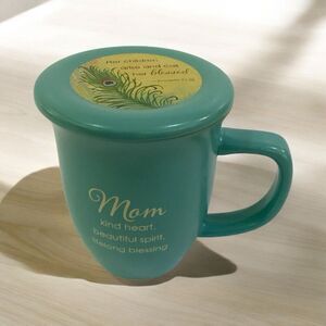 Mom Ceramic Coffee Mug & Coaster Lid By Abbey Gift Proverbs Verse Tea Cup